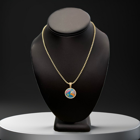 Cadena Moon ice 14k
